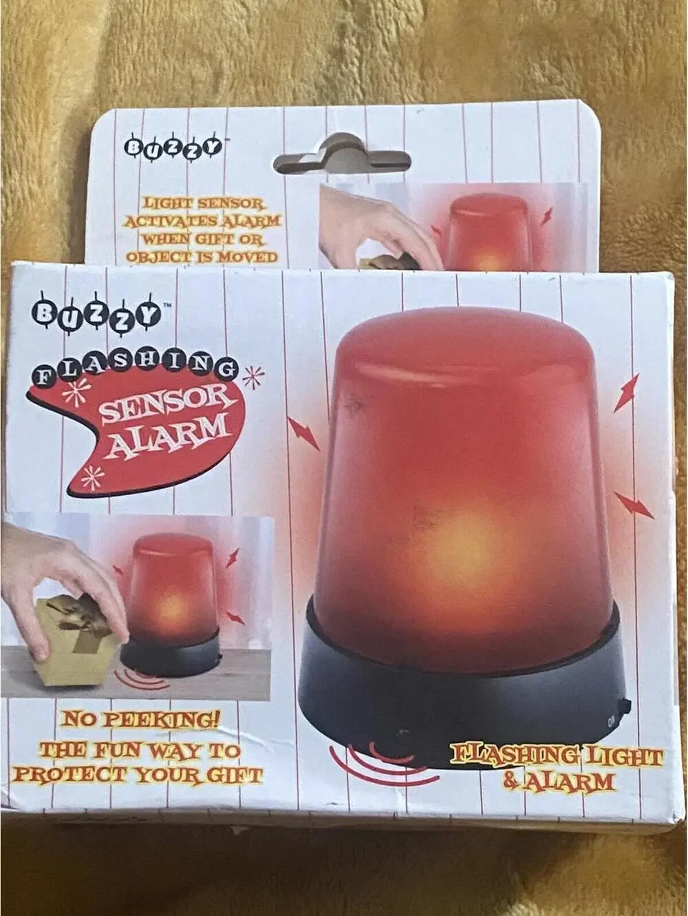 Flashing Sensor Alarm For Gifts, Electronics, Purse Alarms